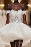 Mini Tulle Lace Short Formal Prom Dress, Homecoming Dress
