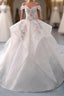White Sweetheart Off Shoulder Lace Long Formal Prom Dress, White Evening Dress