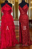 2025 New Style Red Long Formal Prom Dress