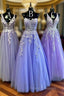 2025 New Style Tulle Long Formal Prom Dress with Appliques