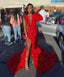 2026 Mermaid Long Red Prom Dresses Party Dress