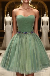 Cute Sweetheart Neck A-Line Classy Homecoming Dress