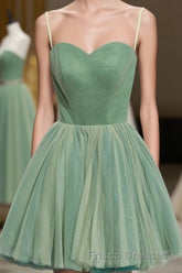 Cute Sweet Neck Short Formal Prom Dress, Mini Dress