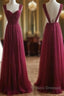 A-Line Chiffon Formal Prom Dress Bridesmaid Dress