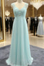 A-Line/Princess Sleeveless Sweetheart Floor-Length Beading Chiffon Bridesmaid Dress