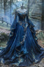 A Line Princess Tulle Off Shoulder Long Prom Dress, Vintage Evening Dress