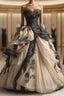 A-Line Sweetheart Neck Chiffon Beaded Long Formal Prom Dress Retro Applique Adult Ceremony Dress
