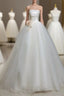 A-Line Tulle White Long Formal Prom Dress, White Long Formal Dress