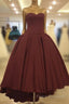 Asymmetric Formal Prom Dress Satin Sweetheart