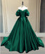 Ball Gown Princess Satin Off The Shoulder Prom Dresses