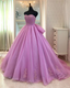 Ball Gown Prom Dress Floor Length Tulle Quinceanera Dress