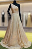 Ball Gown Sparkly One Shoulder Sequin Dress