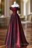 Black and Red Long Formal Prom Dress Formal Evening Gown