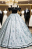 Black Satin Bow Straps Quinceanera Dress