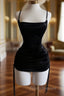 Black Short Formal Prom Dress Sexy Evening Dress