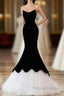 Black Sweetheart Mermaid Tulle Formal Prom Dress