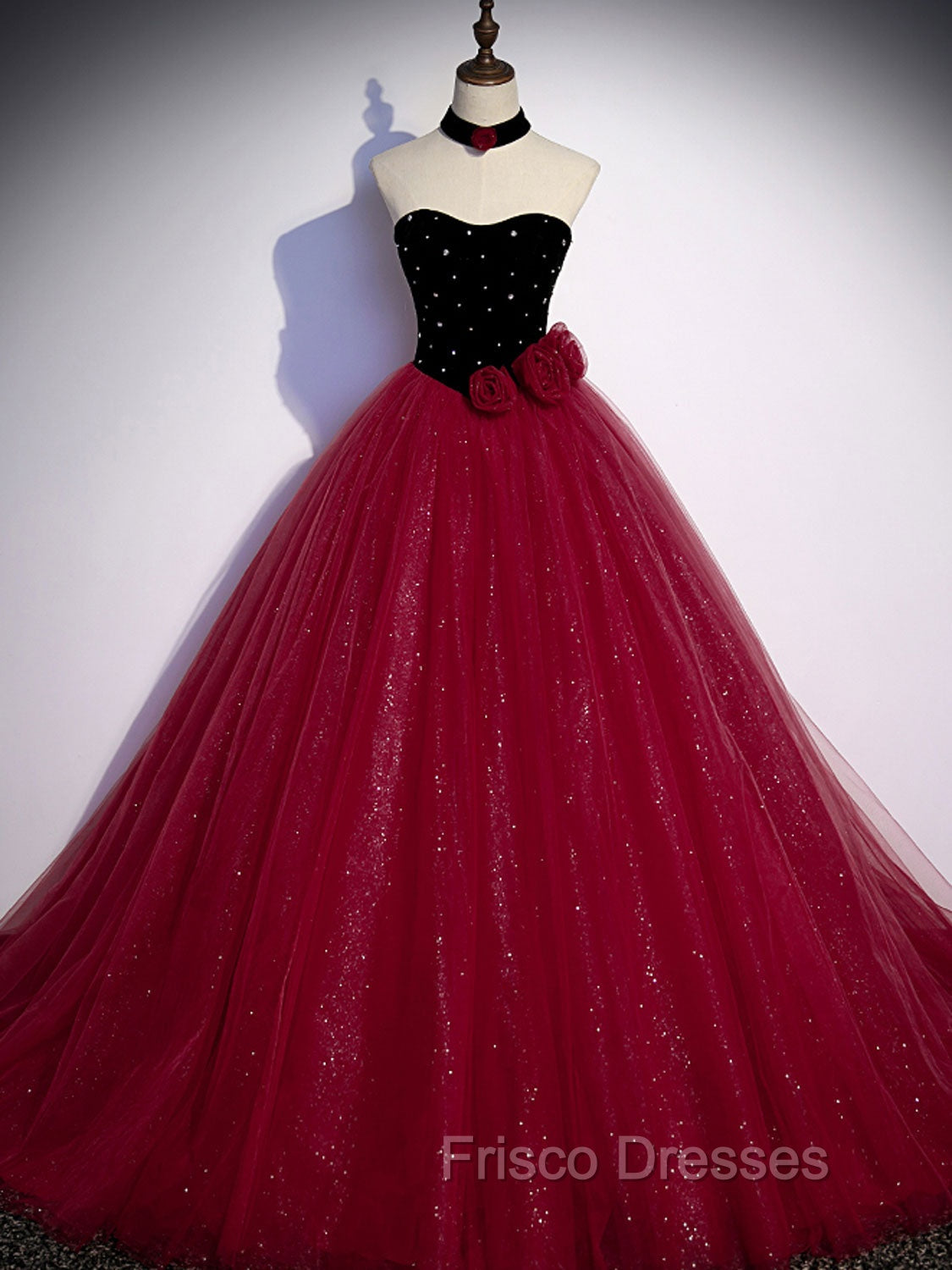 Burgundy Tulle Long Formal Prom Dress A line Burgundy Graduation Dress Frisco Dresses Burgundy Tulle Long Formal Prom Dress A line Burgundy Graduation Dress Frisco Dresses