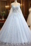Charming Blue Ball Gown Tulle Sweetheart Quinceanera Dress