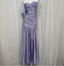 Charming Light Purple Mermaid Sweetheart Neck Pearl Sequin Satin Long Prom Dress Evening Dress