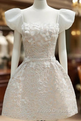 Chic Glitter A-Line Beaded Short Homecoming Dress 18Th Birthday Outfits