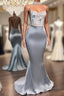 Chic Sequins Sleeveless Mermaid Formal Prom Dress Glitter New Arrival Halter Red Evening Gowns