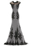 Chiffon And Appliques Mermaid Mother Of The Bride Dress Prom Gowns
