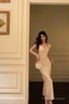 Classy Sheath Spaghetti Straps Satin Flowers Prom Dresses Birthday Outfits