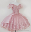 A Line Short Pink Blue Homecoming Dress