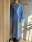 Elegant Blue Halter Neck Mermaid Satin Long Prom Dress Evening Dress
