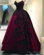 Elegant Evening Dresses Lace Appliques Ball Gown Prom Dress, Evening Dress