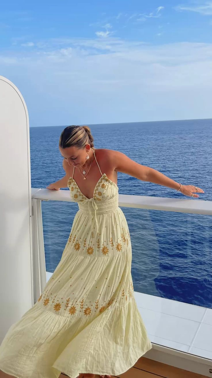 strapless open back dress Pastel Yellow Lace Applique Spaghetti Strap Lace Up Back Prom Dresses,CP0246 US2 / As Pic main image 1