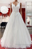 Elegant Long A-line Princess Tulle Sweetheart Ruffles Wedding Dress