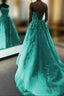 Elegant Mermaid Tulle Formal Prom Dress With Appliques