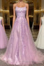 Elegant Formal Prom Dresses A-line Lace Appliques Sweet 16 Party Gown