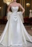 Elegant White Wedding Dress With Train Mermaid Bridal Gowns