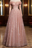 Cute tulle long A line Formal Prom Dress evening Dress