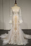 Flare Sleeve Sexy Mermaid Wedding Dress