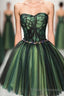 Stylish Tulle Lace Short Formal Prom Dress, Cute Evening Dress