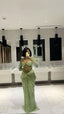 Green Long Prom Dresses Mermaid Evening Dress