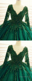 Green Wedding Dresses Ball Gown Prom Dress