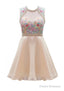 Homecoming Dress Pink Beadings