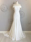 Ivory Off The Shoulder Mermaid Wedding Dresses, Off Shoulder Ivory Mermaid Prom Formal Evening Dresses