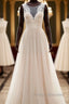 Lace Tulle A-line Floor Length Wedding Dress