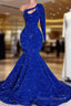 Mermaid Sequin One Shoulder Formal Prom Dress