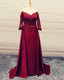Mermaid V Neck Lace Sleeved Evening Dress Off The Shoulder