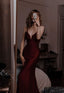 Modest Mermaid Burgundy Prom Dresses 22Th Birthday Outfit