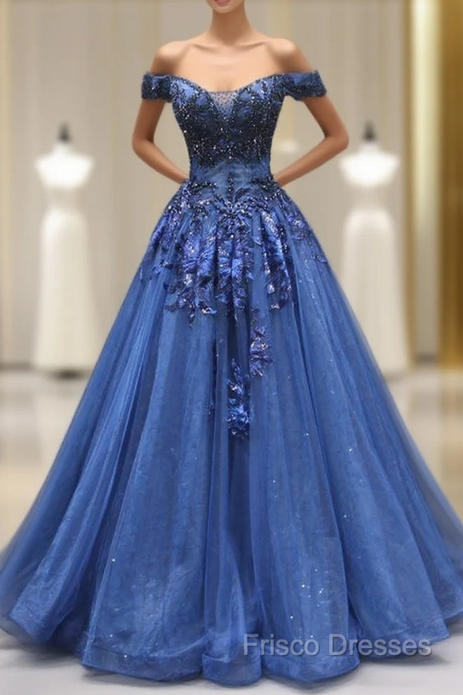 Navy Blue Formal Dress Formal Prom Dress, – Frisco Dresses