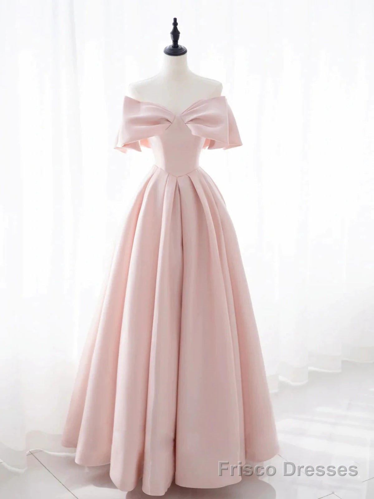 slim fit dress slacks Off the Shoulder Light Pink Long Prom Dresses, Light Pink Long Formal –  Frisco Dresses