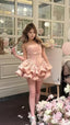 Pink Homecoming Dresses Mini Party Dress Birthday Prom Graduation Dresses