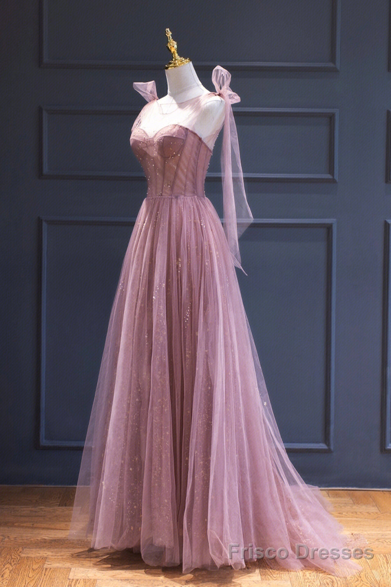 pink tulle corset prom dress Amarra 89509 Long Lace Prom Corset Ball Gown